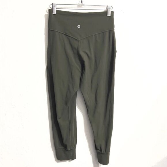 LULULEMON Align Womens High Rise Jogger Leggings Size 4 Olive Green Active Yoga - Picture 2 of 10